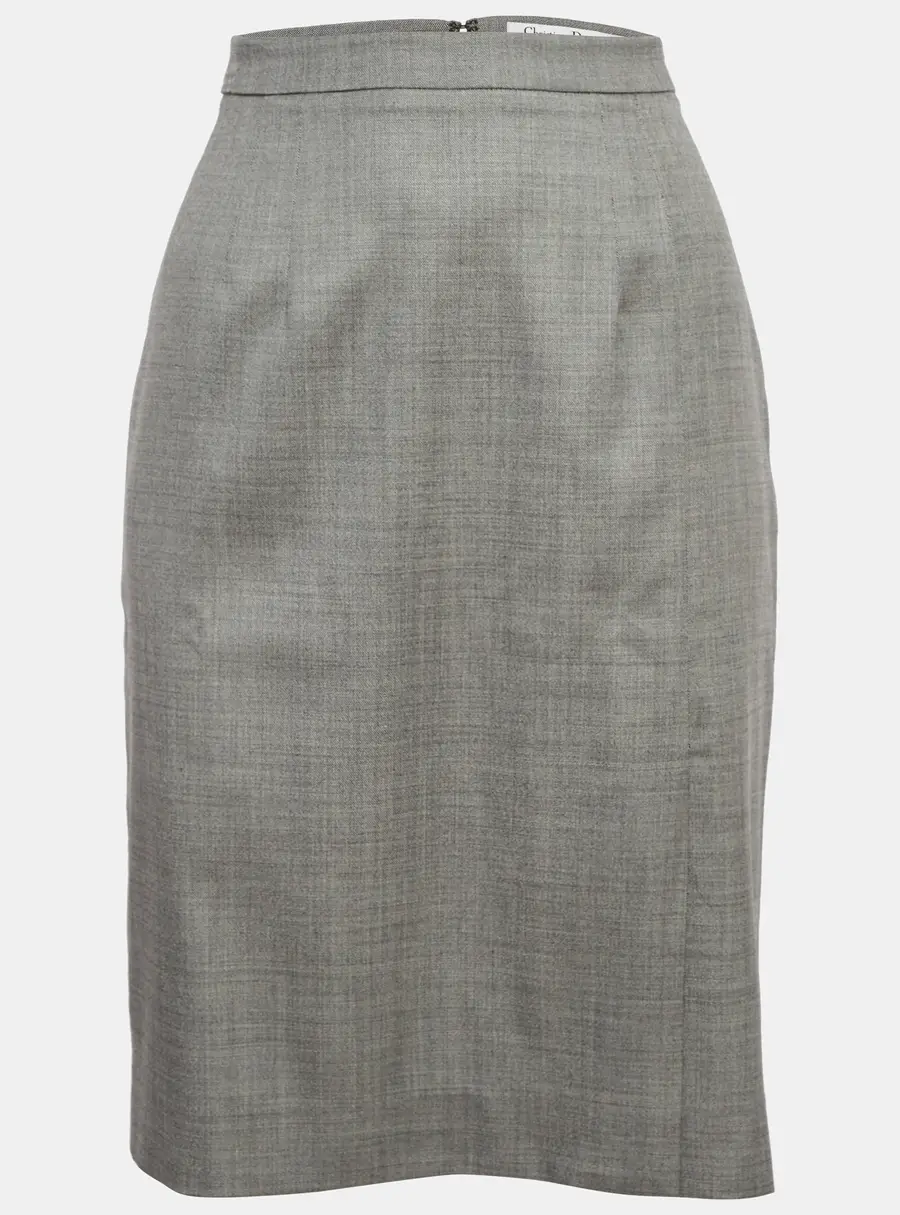 Christian Dior Wool Pencil Skirt M