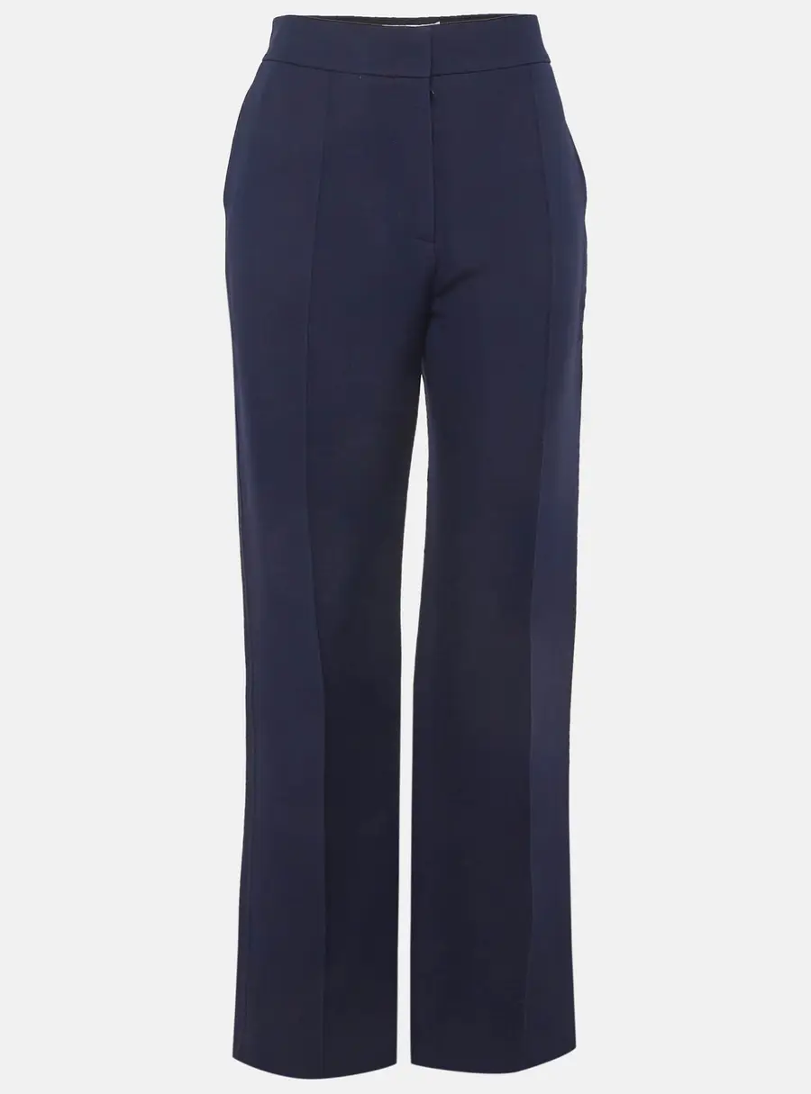 Christian Dior Blue Wool Trousers L