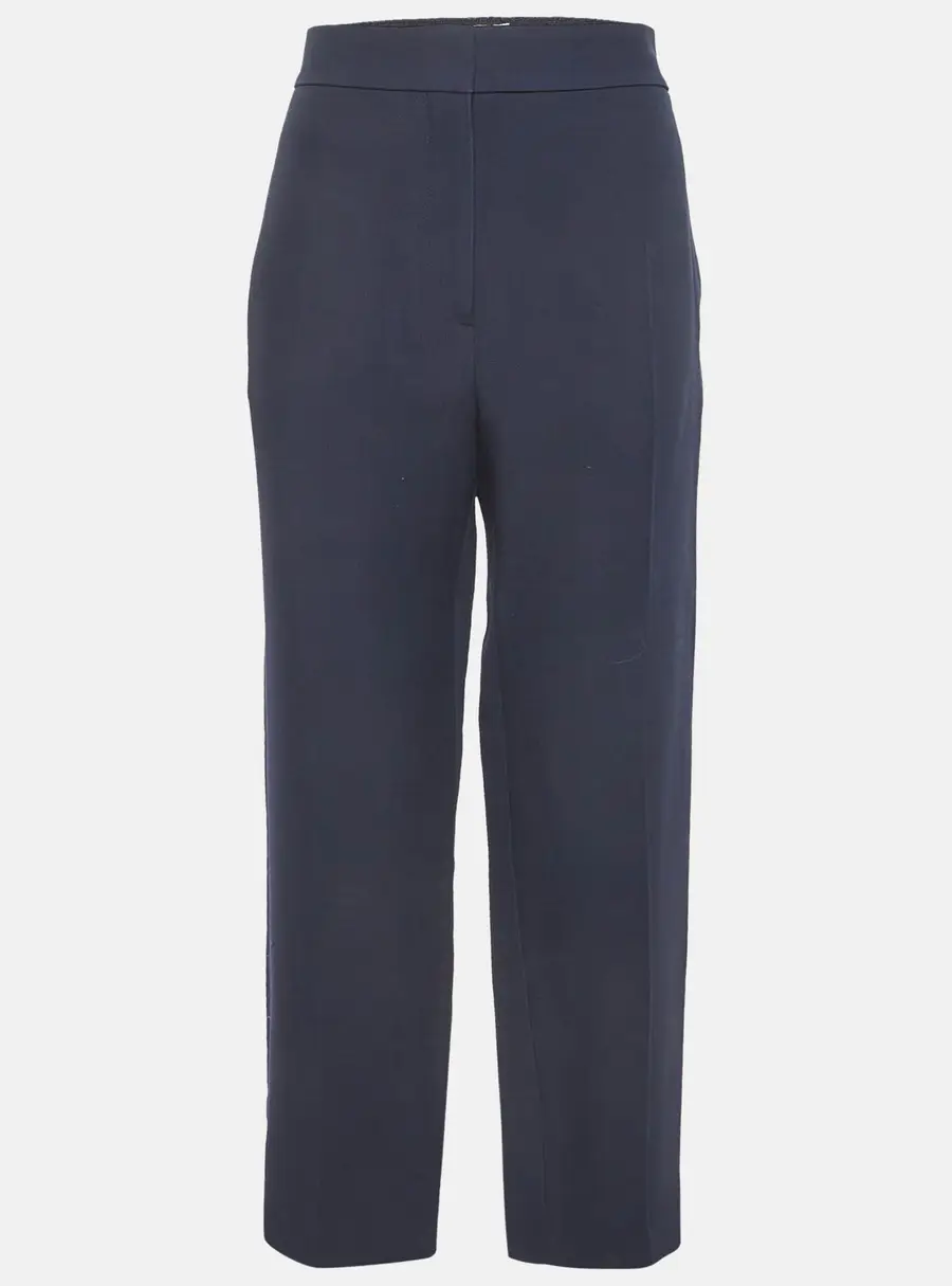 Christian Dior Dark Blue Wool Tailored Trousers XL