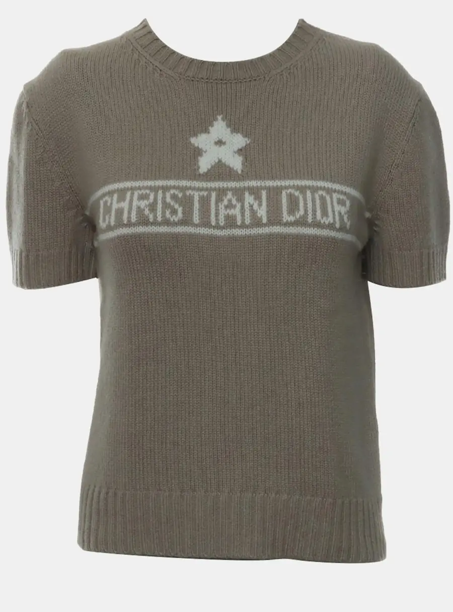 Dior Knitted Dioriviera Short Sleeve Top Size M