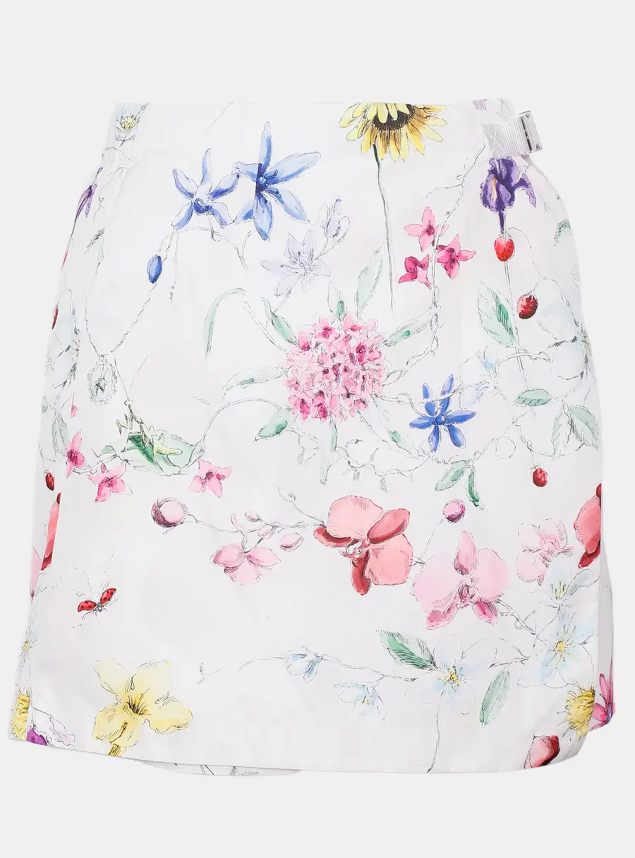 Dior Floral Print Nylon Skorts FR 34