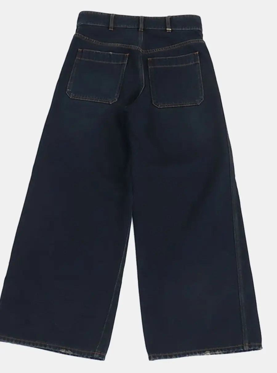 Christian Dior Navy Blue Denim Pants Size S