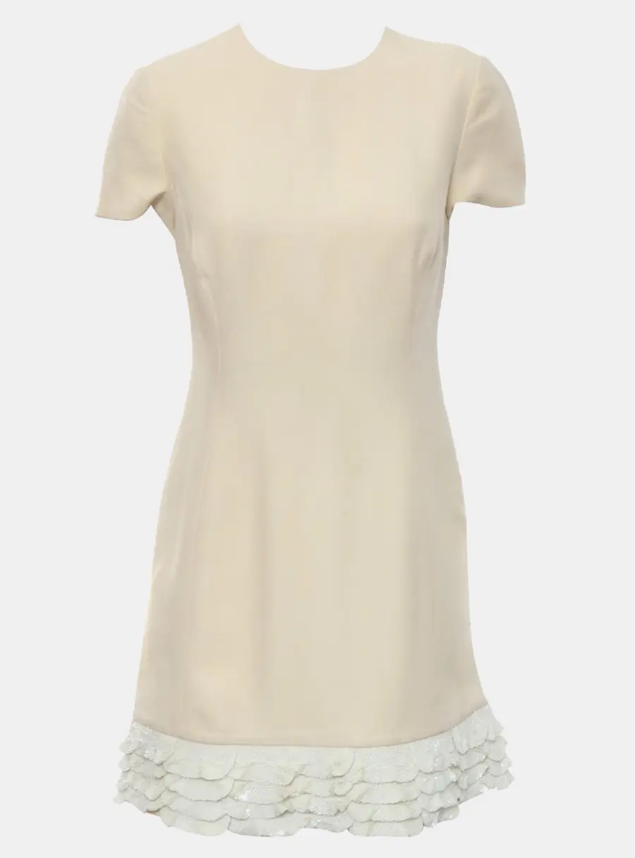 Dior Sequined-Hem Dress