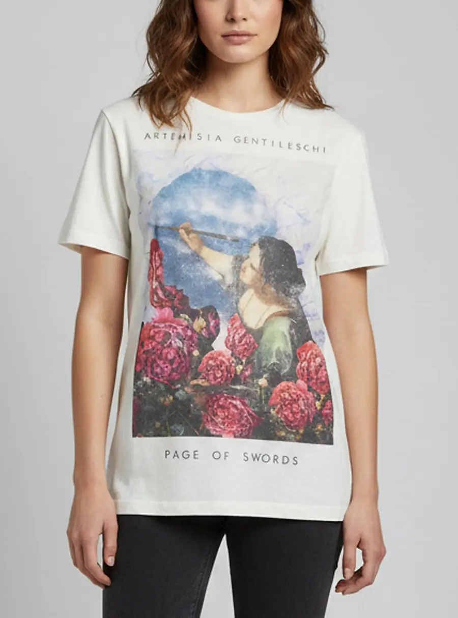 Christian Dior x Sarah Shipman Cream Graphic Print Jersey Crewneck T-Shirt M
