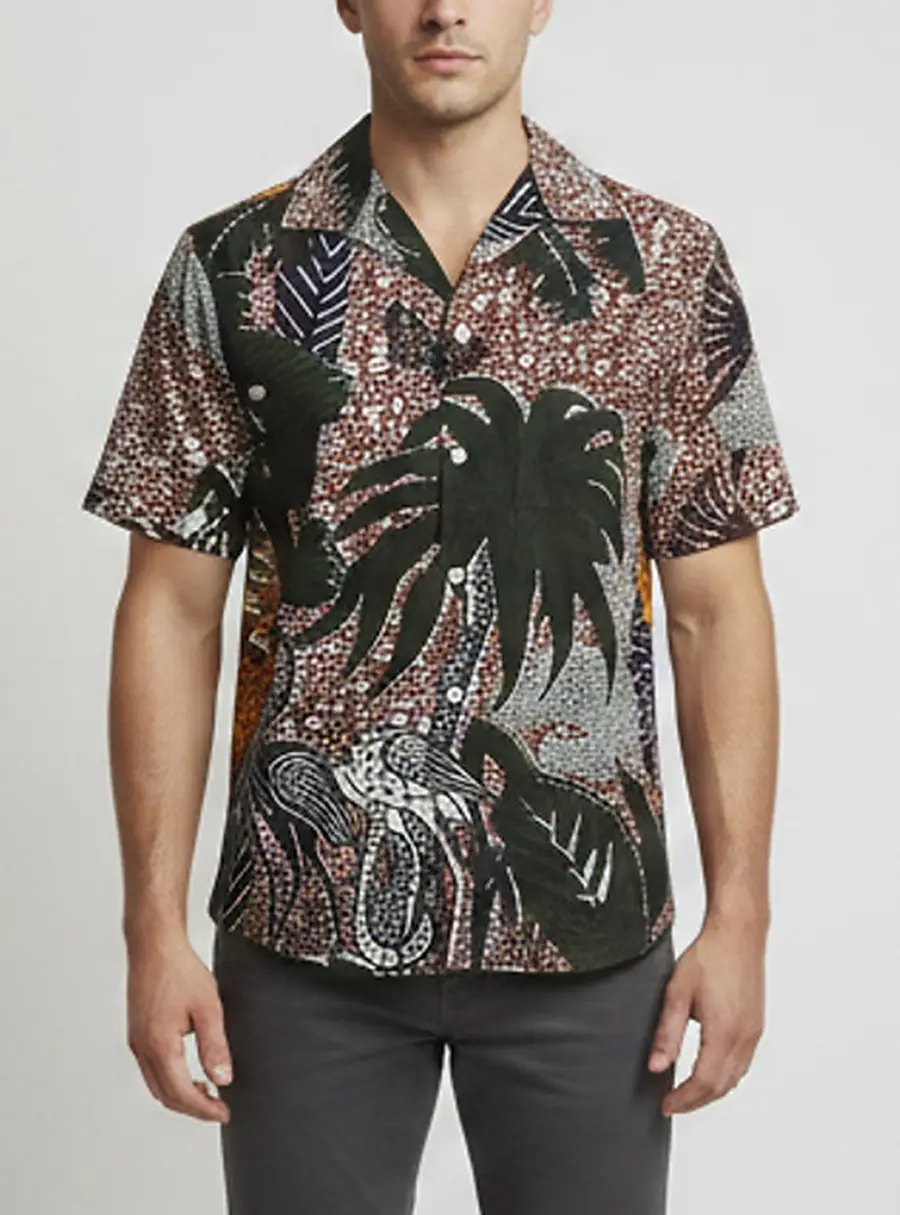 Christian Dior Multicolor Toile de Jouy Print Cotton Shirt S