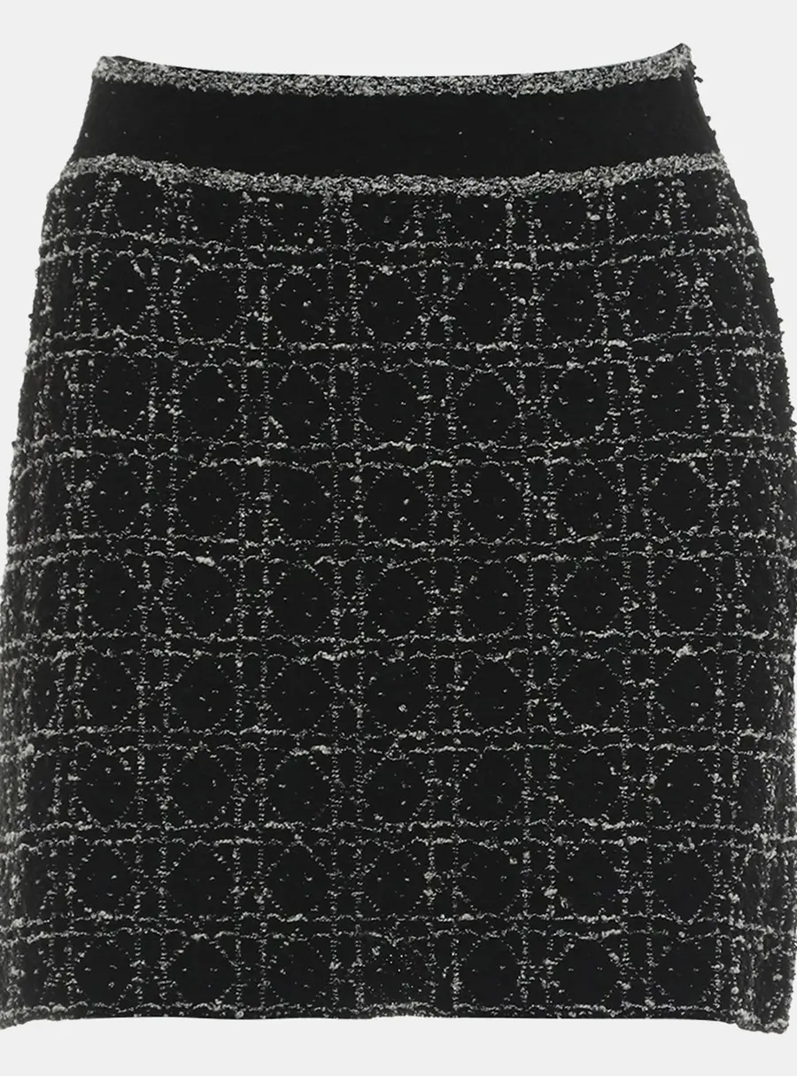 Dior Macrocannage Flared Miniskirt