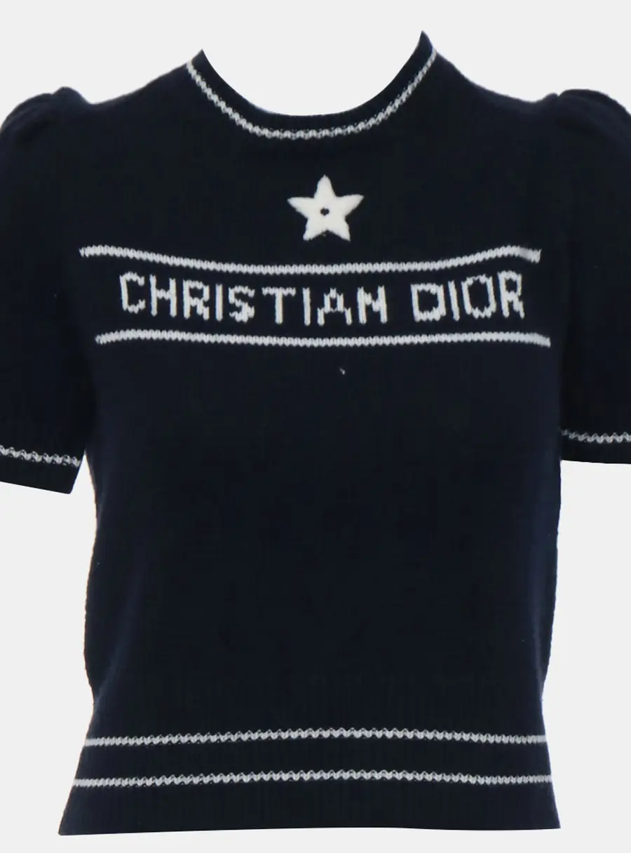Dior Short Sleeve Knit Sweater