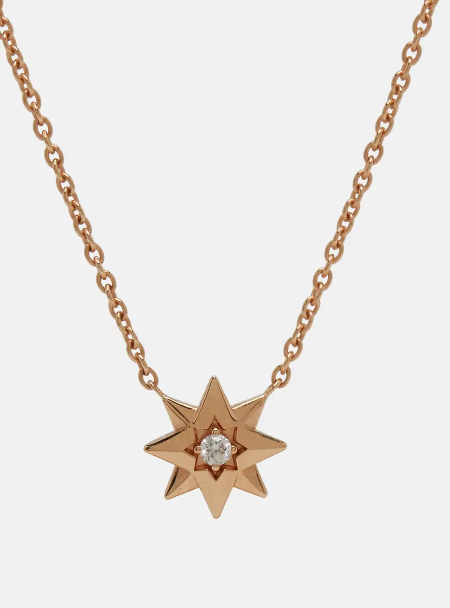 Dior Étoile des Vents Diamond 18k Rose Gold Necklace