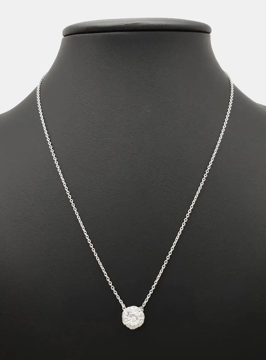 Christian Dior 18k White Gold Diamond Rose Dior Couture Necklace