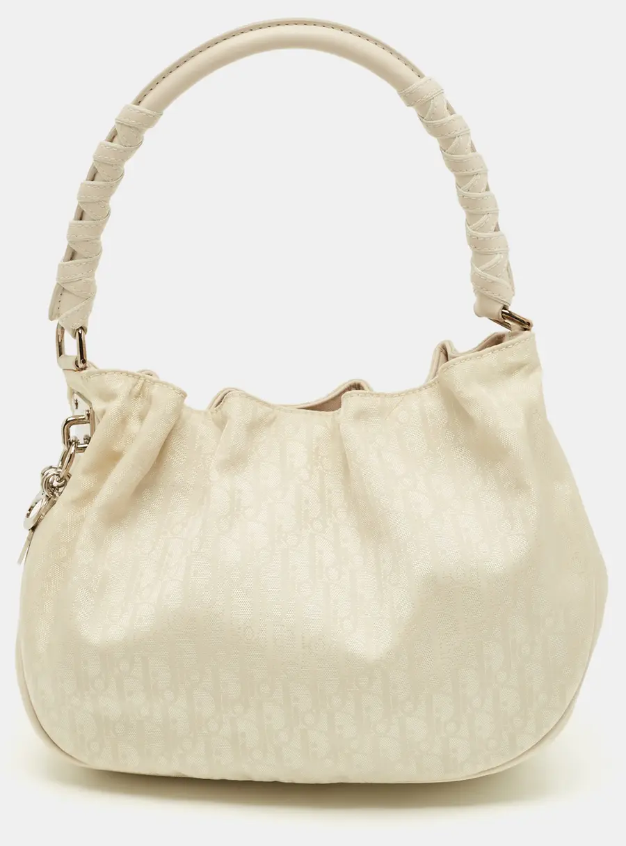 Dior Off White Diorissimo Nylon Lovely Hobo