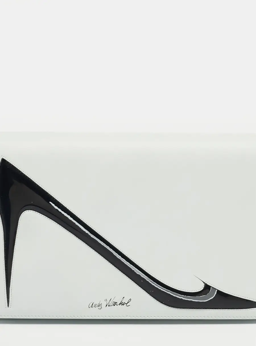 Dior Light Blue Leather Andy Warhol Clutch