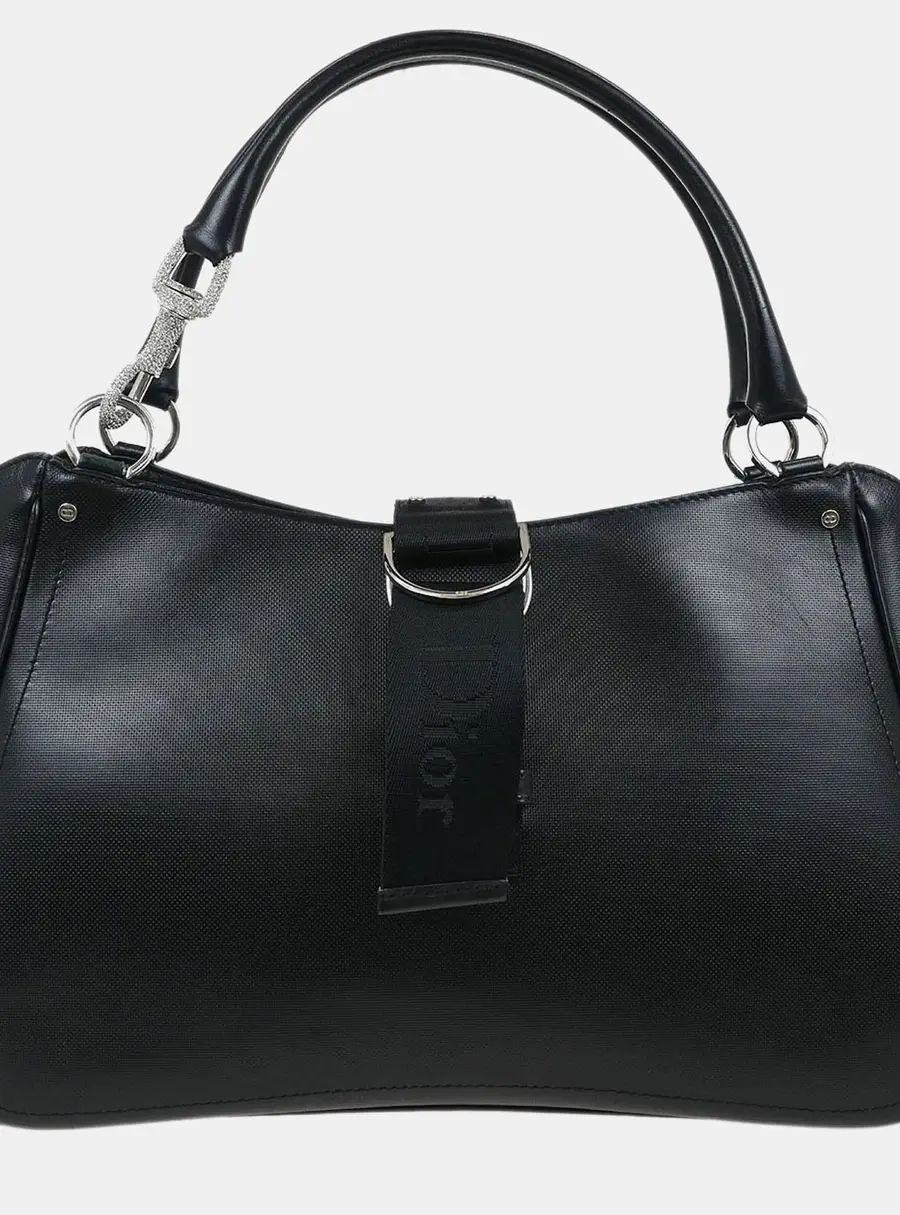 Christian Dior Black Lambskin Leather Shoulder Bag