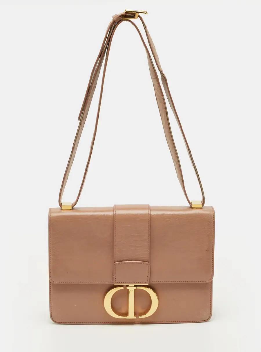 Dior 30 Montaigne Old Rose Leather Shoulder Bag