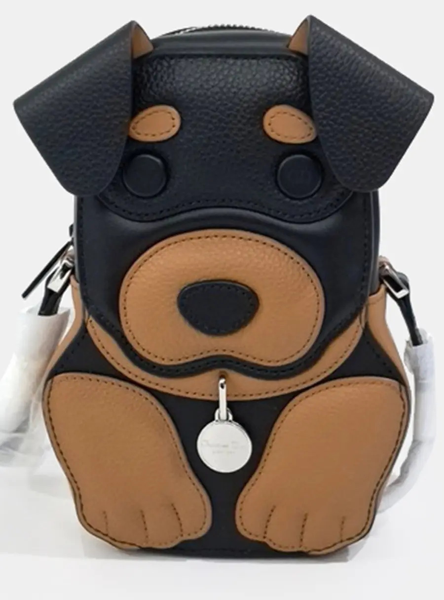 Dior Black Brown Leather Dior Homme Barbie Mini Crossbody Bag