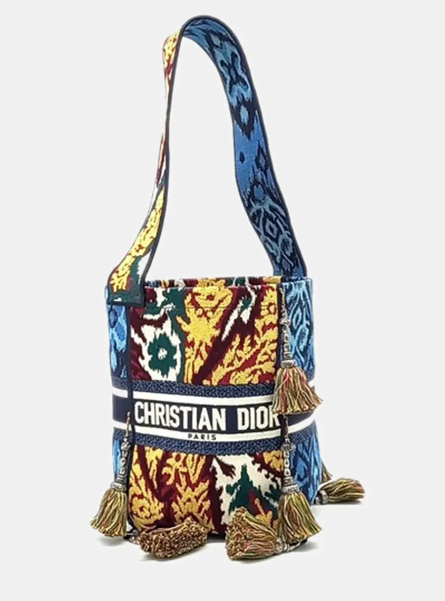 Christian Dior Multicolor Canvas D-BUBBLE Bucket Bag