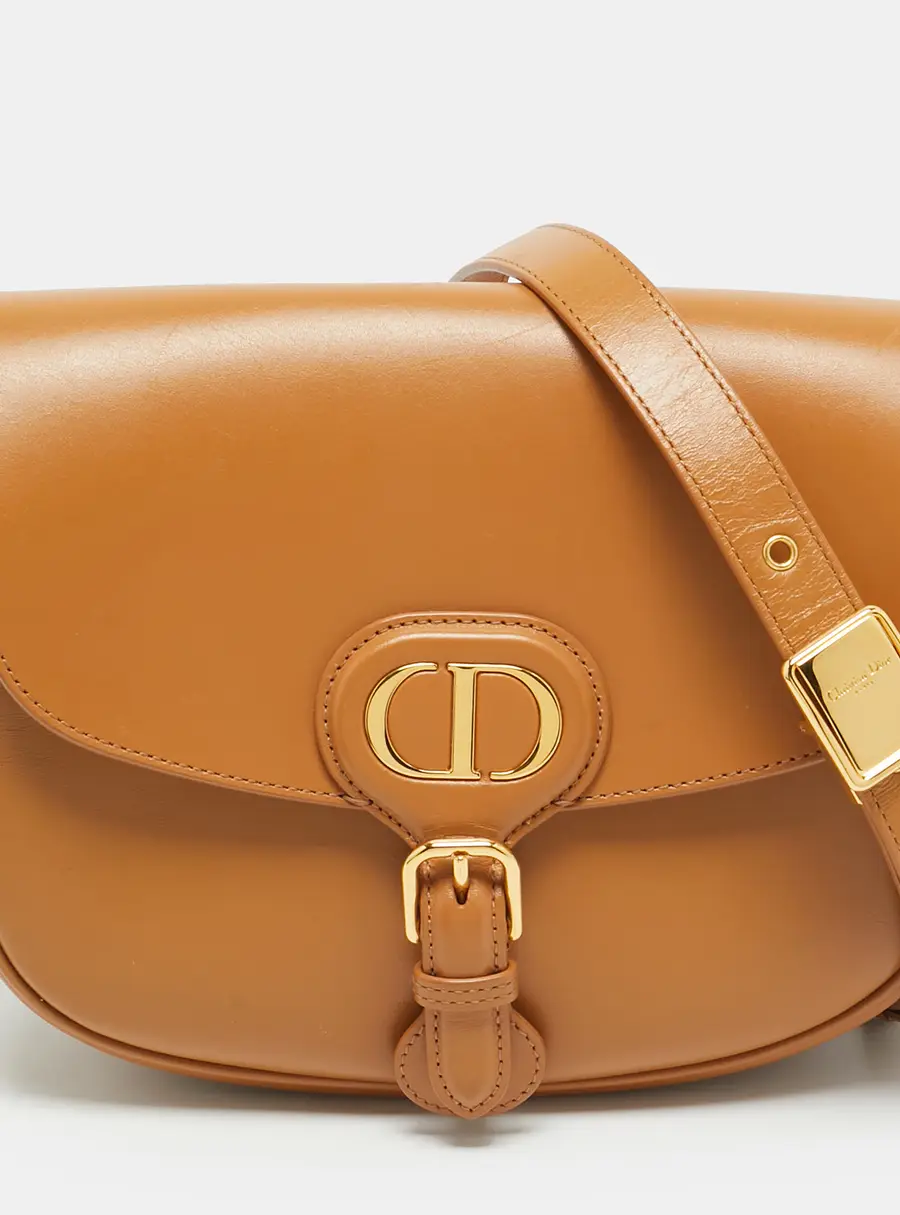 Dior Bobby Medium Tan Leather Crossbody Bag