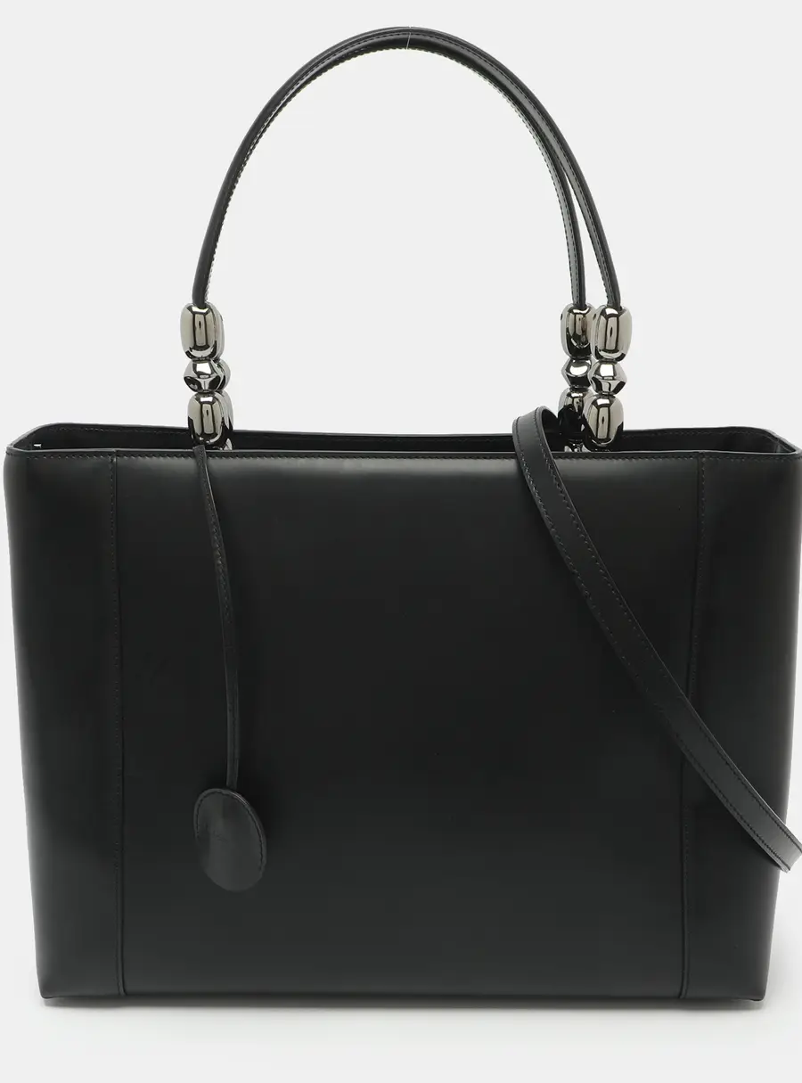 Dior Malice Large Black Leather Tote