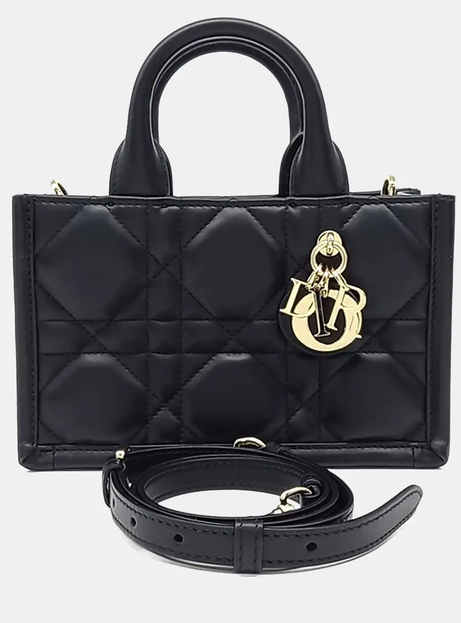 Christian Dior Cannage Book Tote Bag Mini