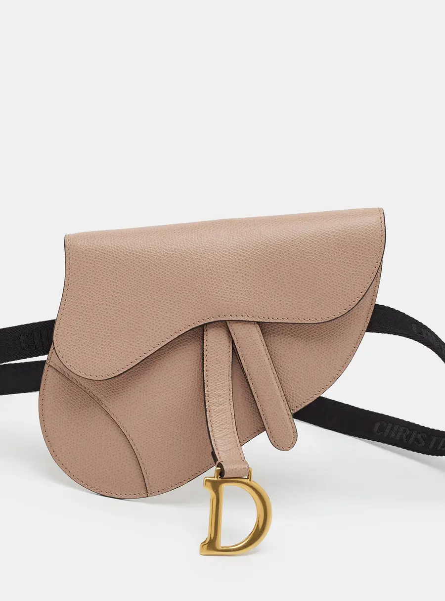Dior Saddle Beige Leather Belt Bag