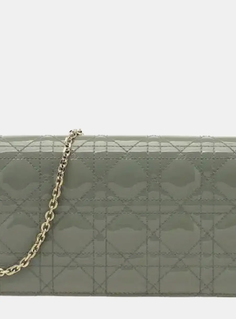 Dior Lady Dior One Size Black Patent Calfskin Crossbody Bag