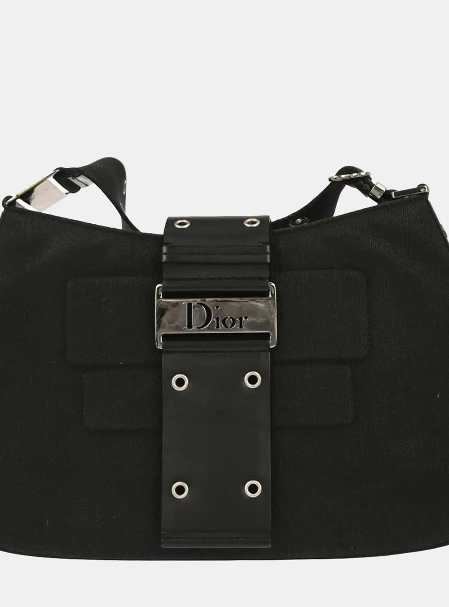 Christian Dior Black Columbus Shoulder Bag