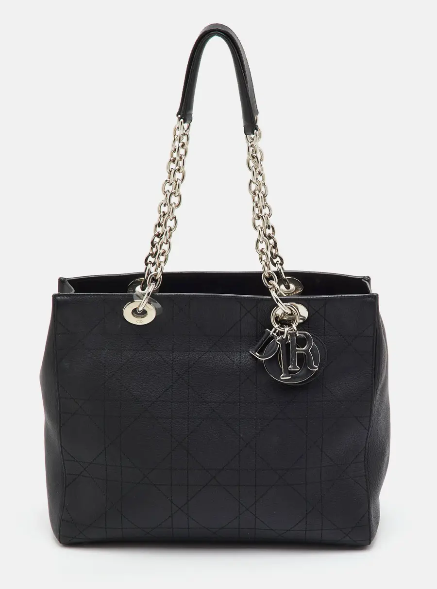 Dior Ultra Dior Black Cannage Leather Tote