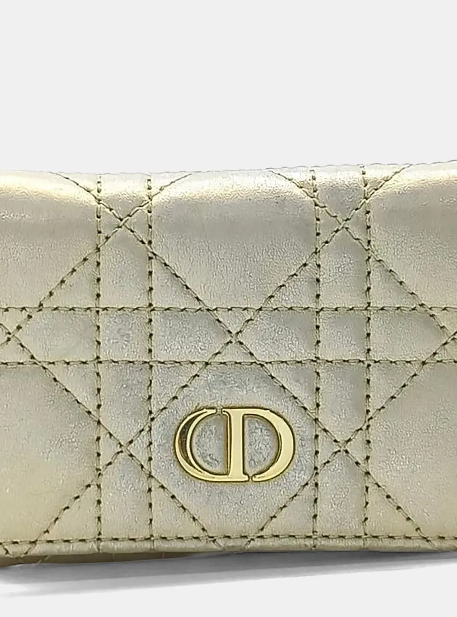 Dior Beige Leather cardholder