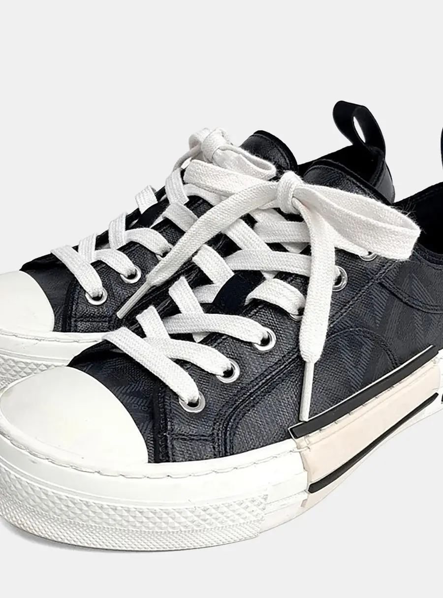 Dior Homme B23 Low-top Black/White Canvas Sneakers EU 36
