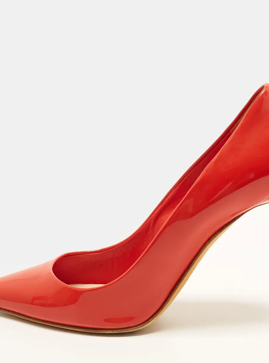 Dior Dioressence Size 37.5 Red Patent Leather Pumps