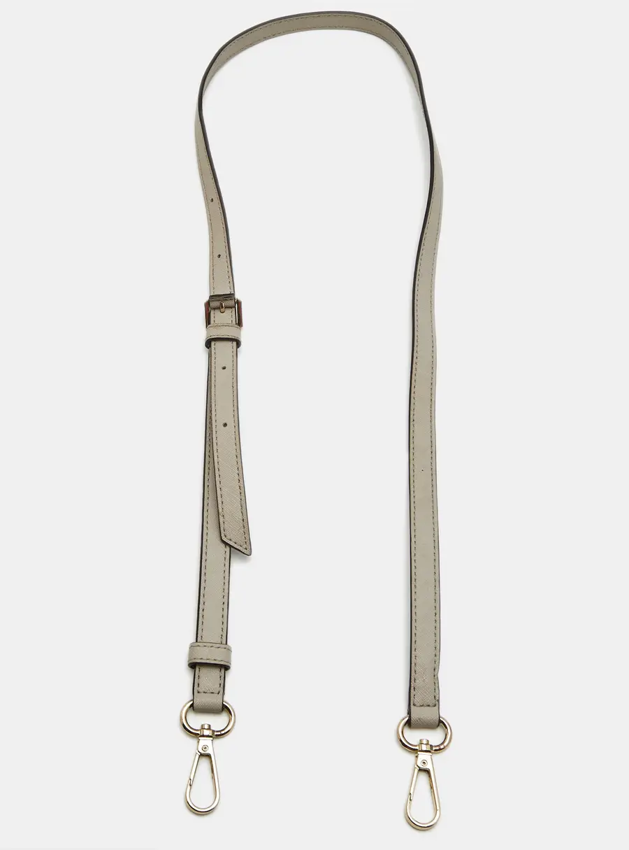 DKNY Bag Shoulder Strap Beige Leather