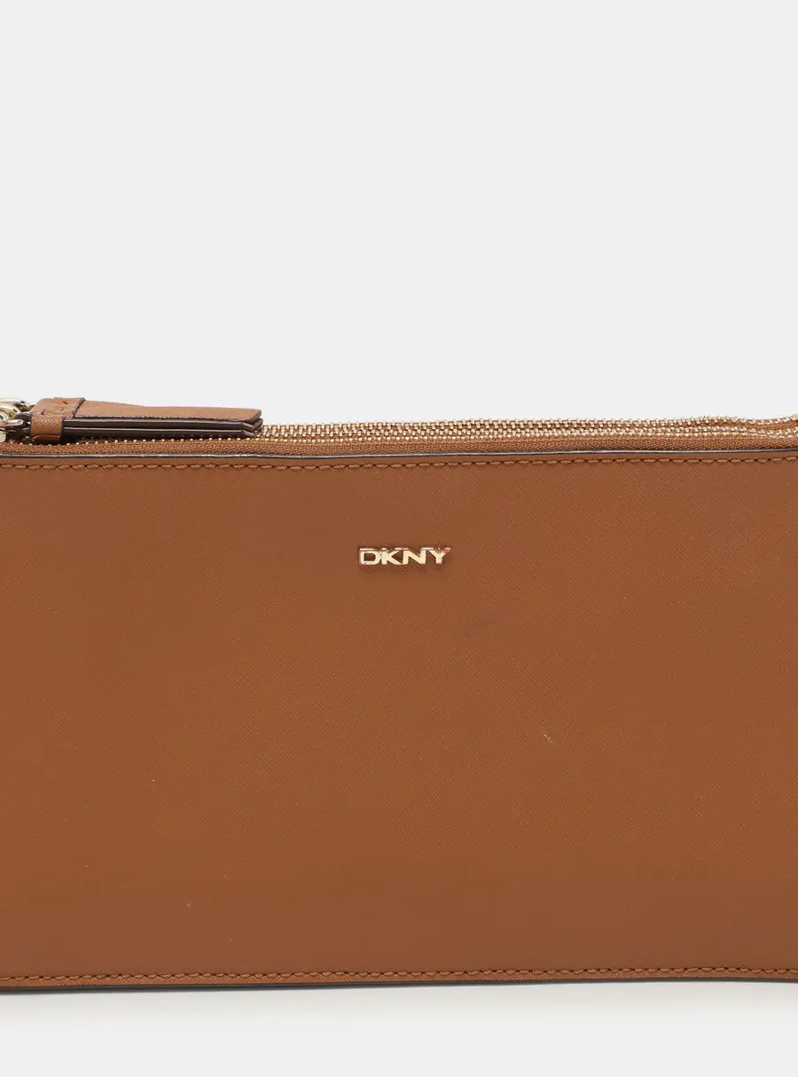 Dkny Brown Leather Crossbody Bags