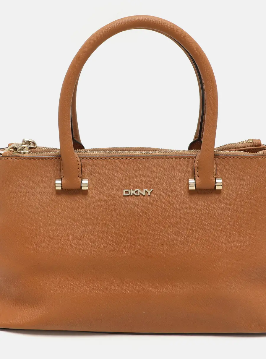 Dkny Bryant Park Beige Leather Satchel