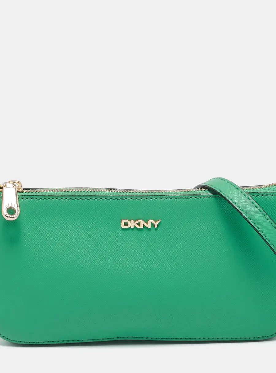 Dkny Bryant Park Green Leather Crossbody Bags