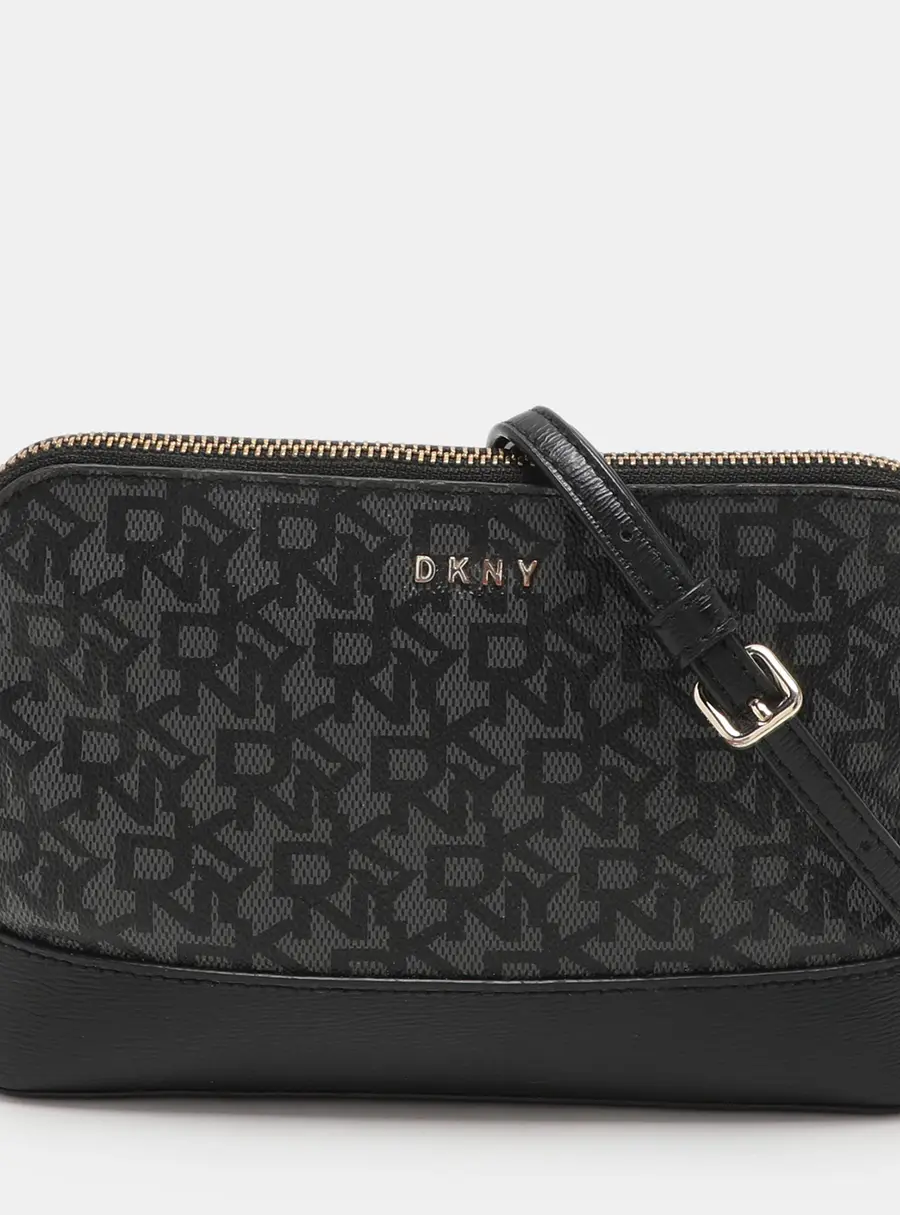 Dkny Grey Leather and PVC Crossbody Bags
