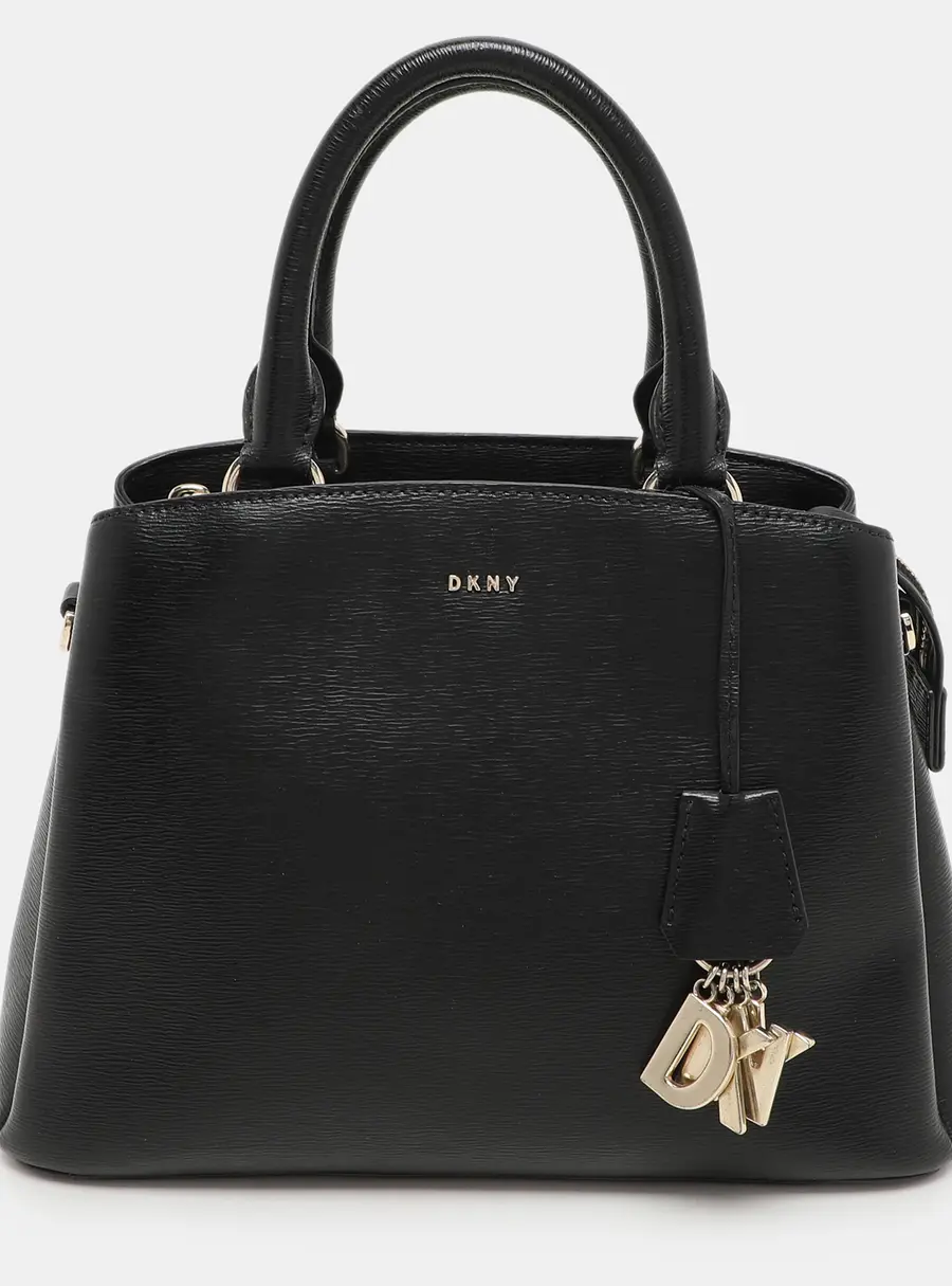Dkny Paige Black Saffiano Leather Tote Bag