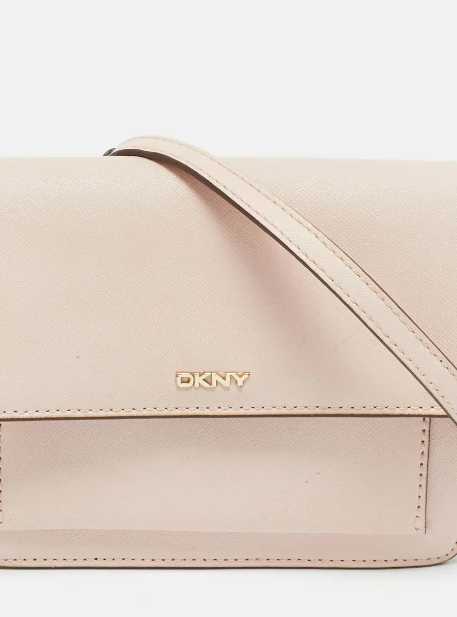 DKNY Bryant Park Flap Pink Leather Crossbody Bag