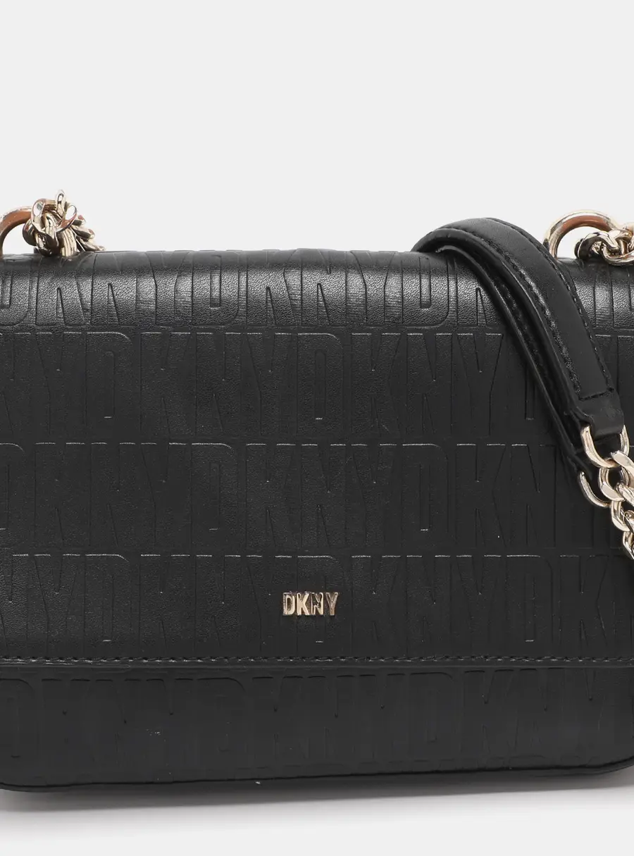 Dkny Sina Black Leather Shoulder Bags