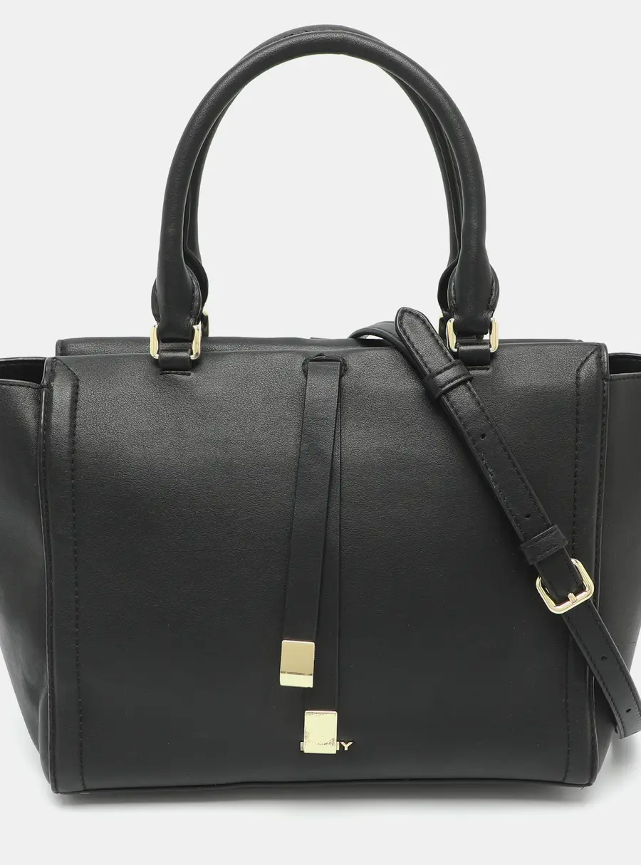Dkny Black Leather Tote