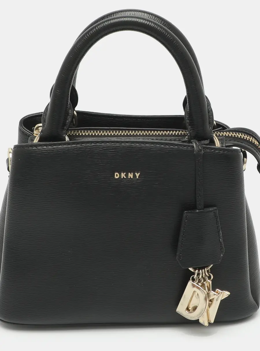 Dkny Paige Black Leather Tote