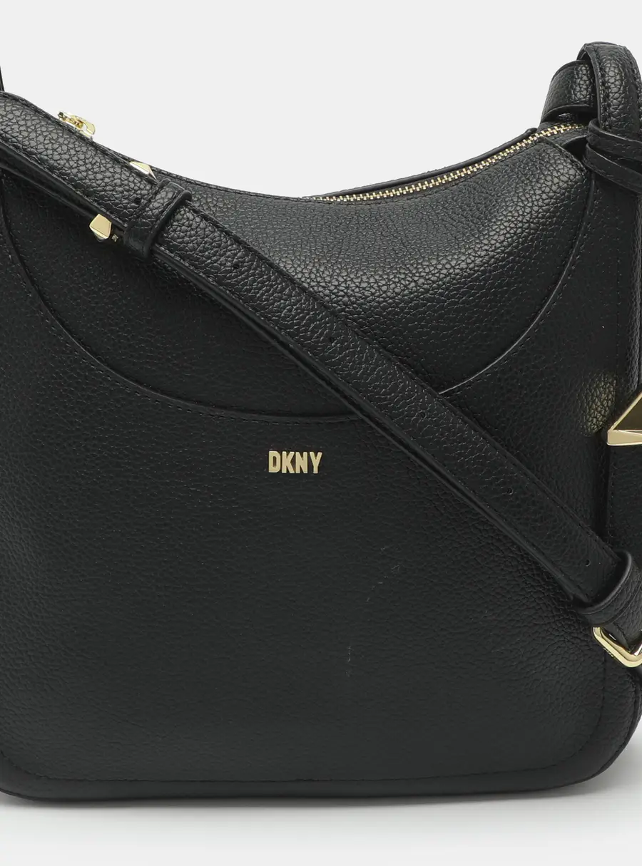 Dkny Black Leather Crossbody Bag