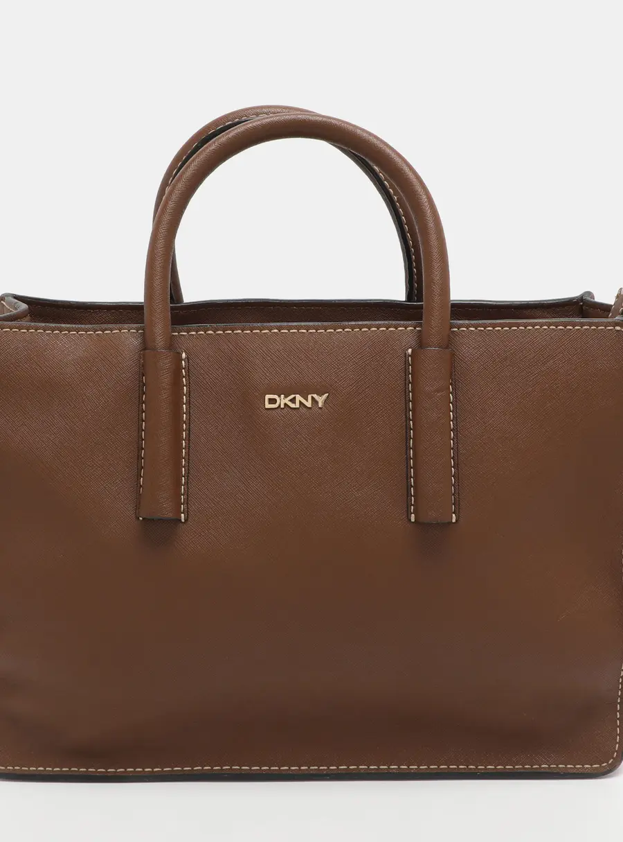 Dkny Bryant Park Brown Leather Tote