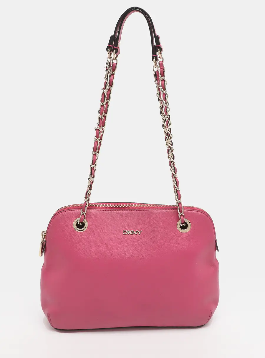 Dkny Bryant Park Pink Leather Shoulder Bag
