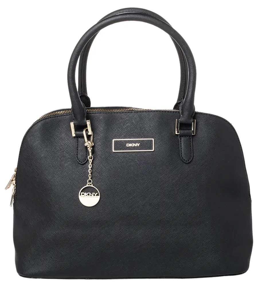Dkny Black Leather Satchel