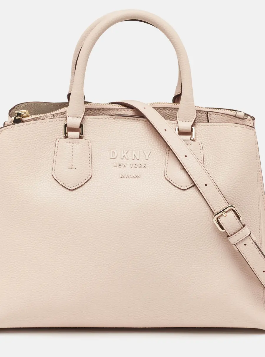 DKNY Pink Pebble Leather Noho Tote