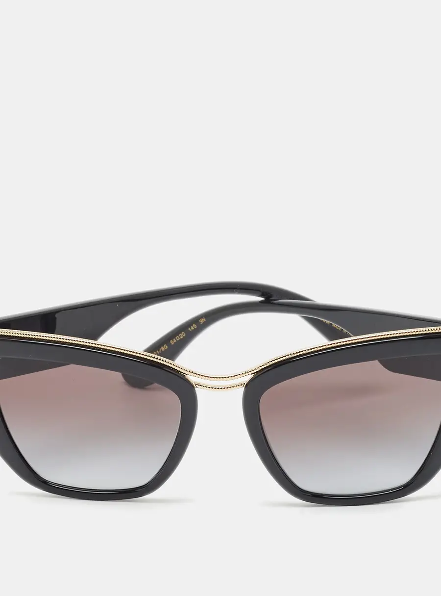 Dolce & Gabbana Black Gradient DG 6144 Amore Cat Eye Sunglasses