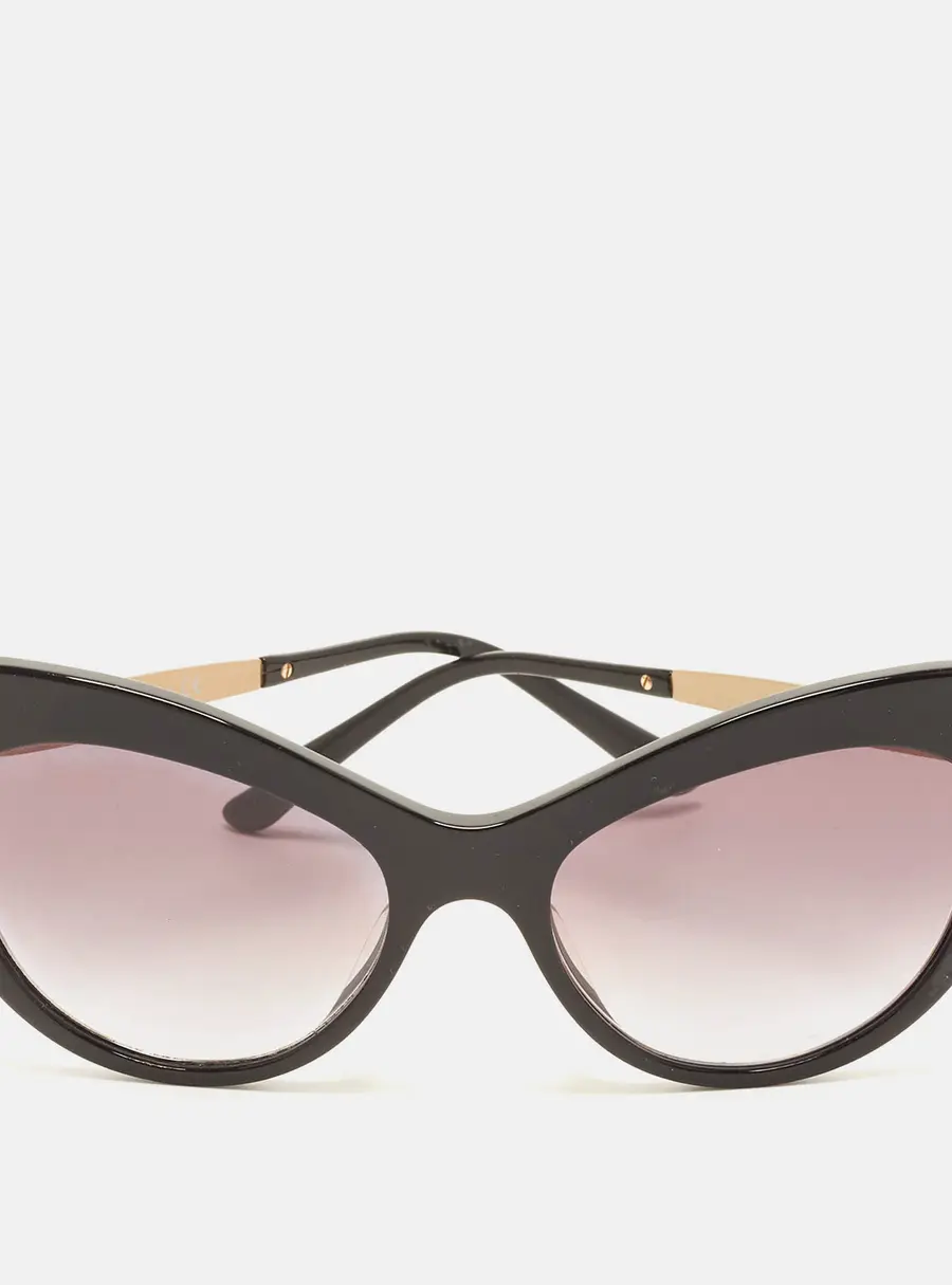 Dolce & Gabbana Black Gradient DG4307 Crystal Embellished Cat Eye Sunglasses