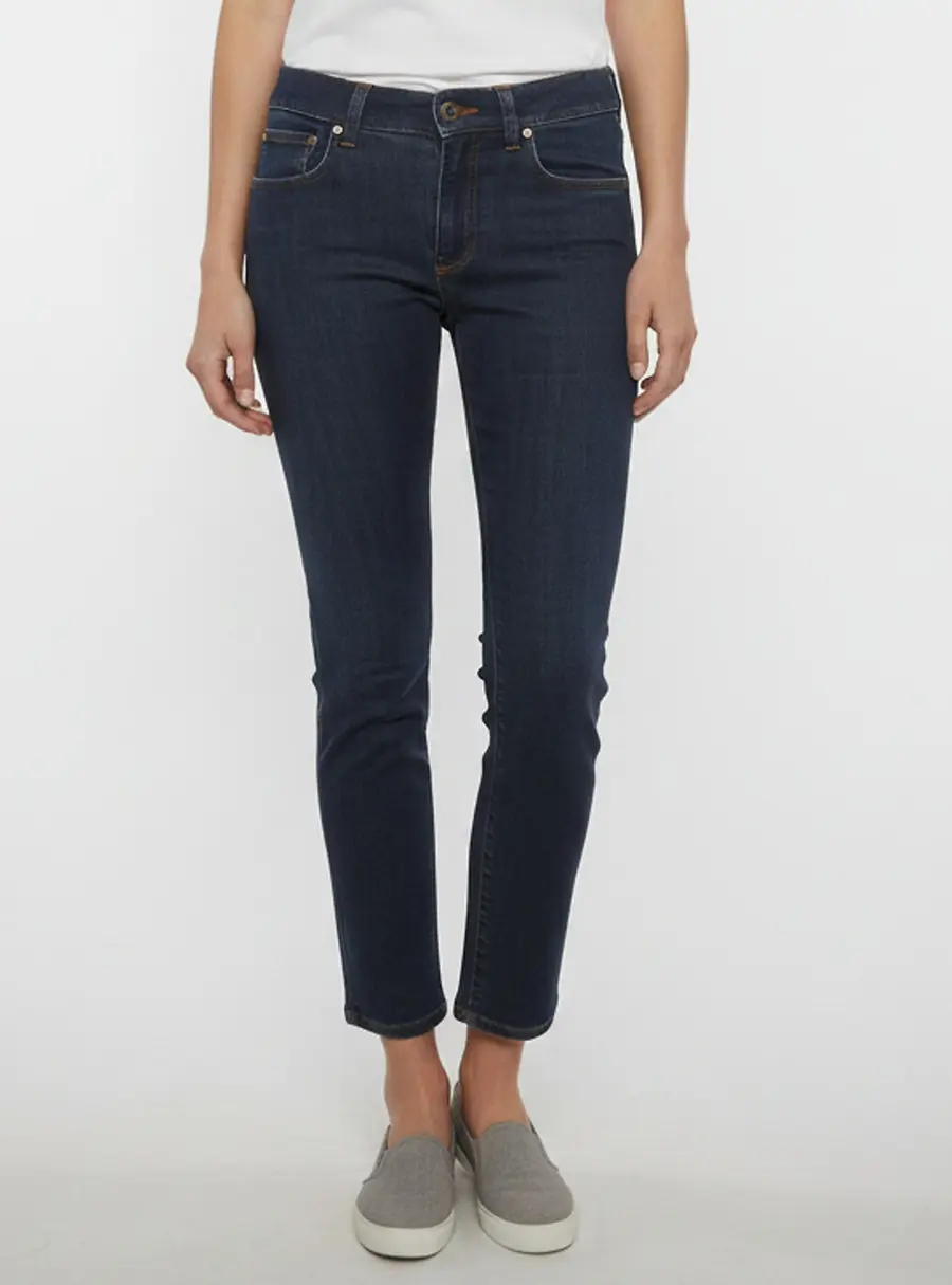 Dolce & Gabbana Blue Stretch Denim Straight Fit Jeans M/Waist 28"