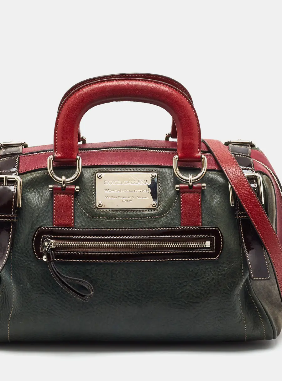 Dolce & Gabbana Miss Easy Way Multicolor Leather Boston Bag