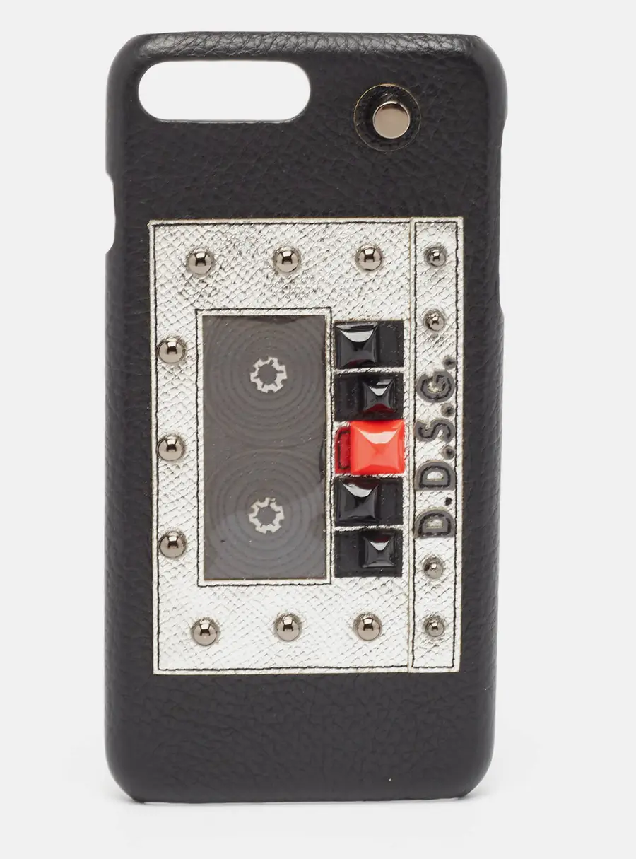 Dolce & Gabbana Black Bottalato Radio iPhone 7 Plus Case