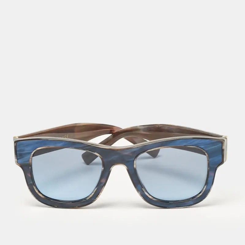 Dolce & Gabbana Blue/Brown DG 4379 Wayfarer Sunglasses